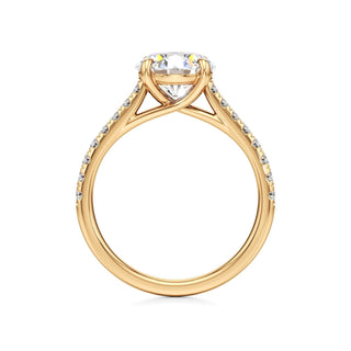Tessa Pear Pave Band Cathedral