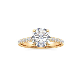 Tessa Pear Pave Band Cathedral