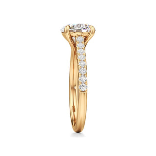 Tessa Pear Pave Band Cathedral