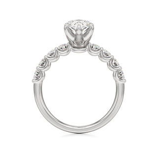 Tilda Pear Shared Prong Diamond Band
