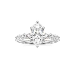 Tilda Pear Shared Prong Diamond Band