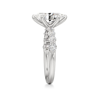 Tilda Pear Shared Prong Diamond Band