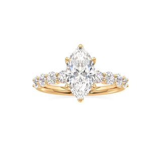 Tilda Pear Shared Prong Diamond Band