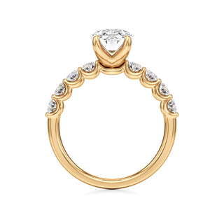 Tilda Pear Shared Prong Diamond Band