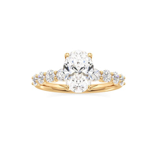 Tilda Pear Shared Prong Diamond Band