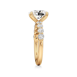 Tilda Pear Shared Prong Diamond Band