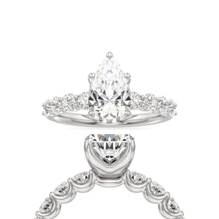 Tilda Emerald Shared Prong Diamond Band