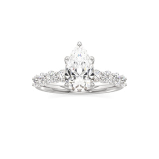 Tilda Pear Shared Prong Diamond Band