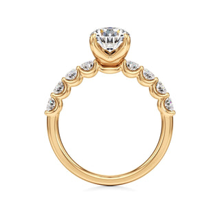 Tilda Pear Shared Prong Diamond Band