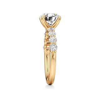 Tilda Pear Shared Prong Diamond Band