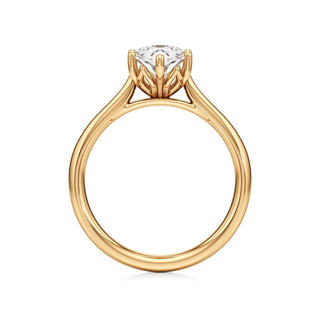 Topaz Round Six Prong Cathedral