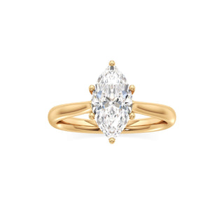 Topaz Round Six Prong Cathedral