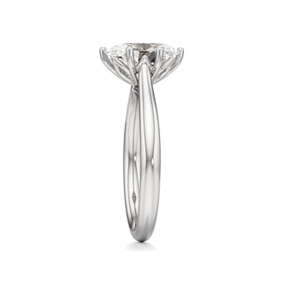 Topaz Round Six Prong Cathedral