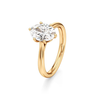 Topaz Round Six Prong Cathedral