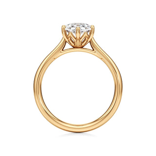 Topaz Round Six Prong Cathedral