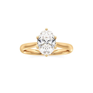 Topaz Round Six Prong Cathedral