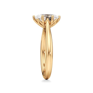 Topaz Round Six Prong Cathedral