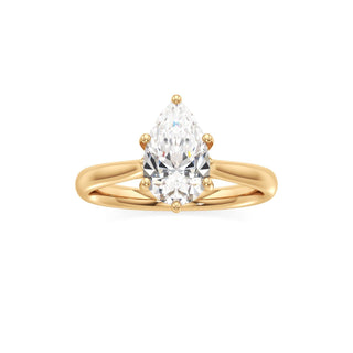 Topaz Round Six Prong Cathedral