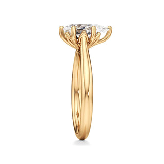 Topaz Round Six Prong Cathedral