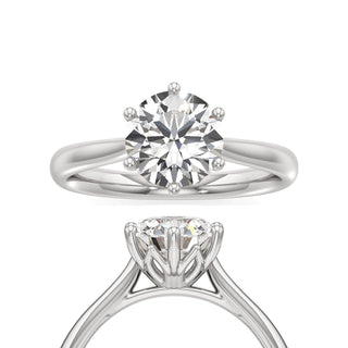 Topaz Pear Six Prong Cathedral