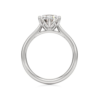 Topaz Round Six Prong Cathedral