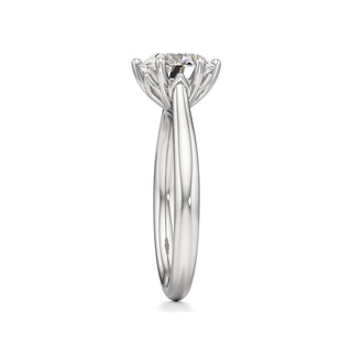 Topaz Round Six Prong Cathedral