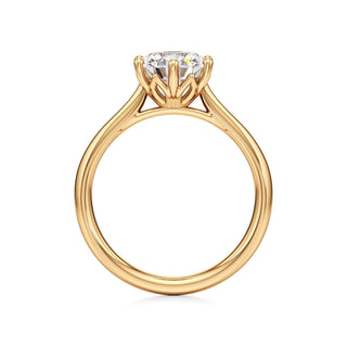 Topaz Round Six Prong Cathedral