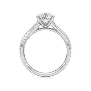 Twist Prong Set Basket Marquise Engagement Ring