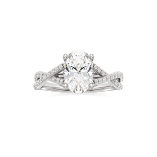 Twist Prong Set Basket Marquise Engagement Ring