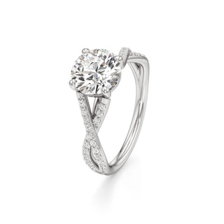 Twist Prong Set Basket Marquise Engagement Ring