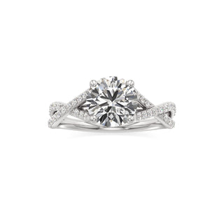 Twist Prong Set Basket Marquise Engagement Ring