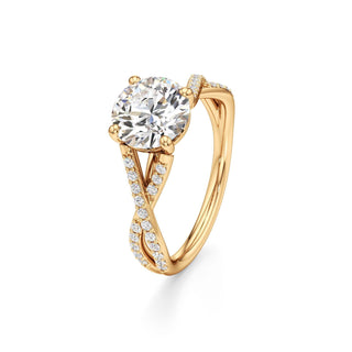 Twist Prong Set Basket Marquise Engagement Ring