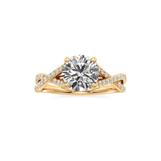 Twist Prong Set Basket Marquise Engagement Ring