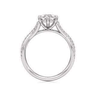 Twist Prong Set Six Prong Marquise Engagement Ring