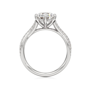 Twist Prong Set Six Prong Marquise Engagement Ring