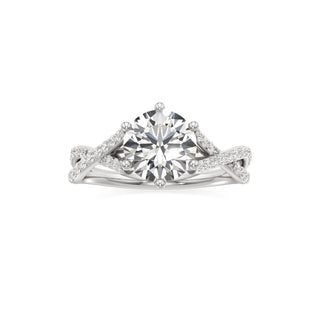 Twist Prong Set Six Prong Marquise Engagement Ring