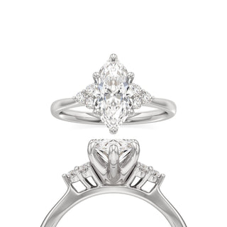 Una Marquise Cluster Accent Band
