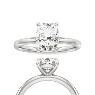 Valeria Round Hidden Halo Solitaire