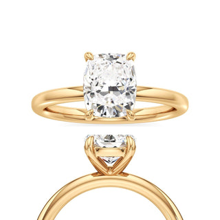 Valeria Round Hidden Halo Solitaire