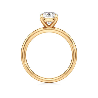 Valeria Round Hidden Halo Solitaire
