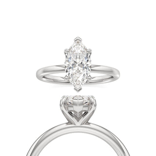 Valeria Round Hidden Halo Solitaire