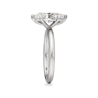 Valeria Round Hidden Halo Solitaire