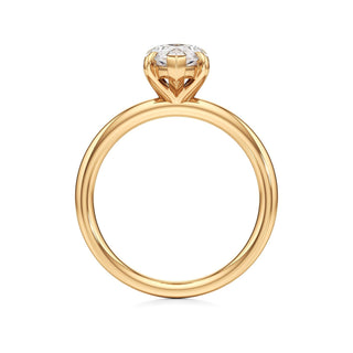 Valeria Round Hidden Halo Solitaire