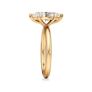 Valeria Round Hidden Halo Solitaire