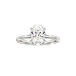 Valeria Round Hidden Halo Solitaire