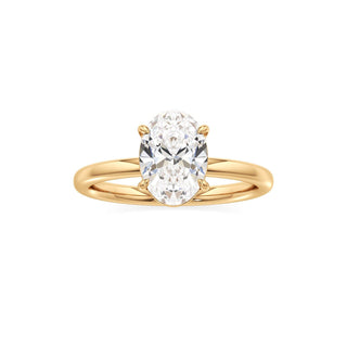 Valeria Round Hidden Halo Solitaire
