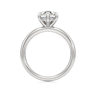 Valeria Round Hidden Halo Solitaire