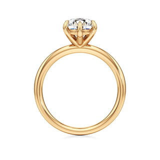 Valeria Round Hidden Halo Solitaire