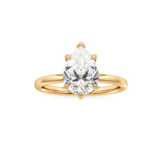 Valeria Round Hidden Halo Solitaire