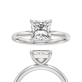 Valeria Round Hidden Halo Solitaire